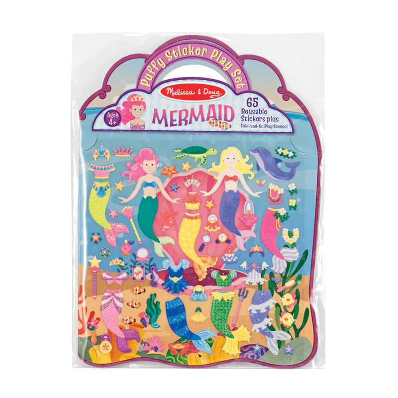MELISSA & DOUG PUFFY STICKER PLAY SET MERMAID 19413