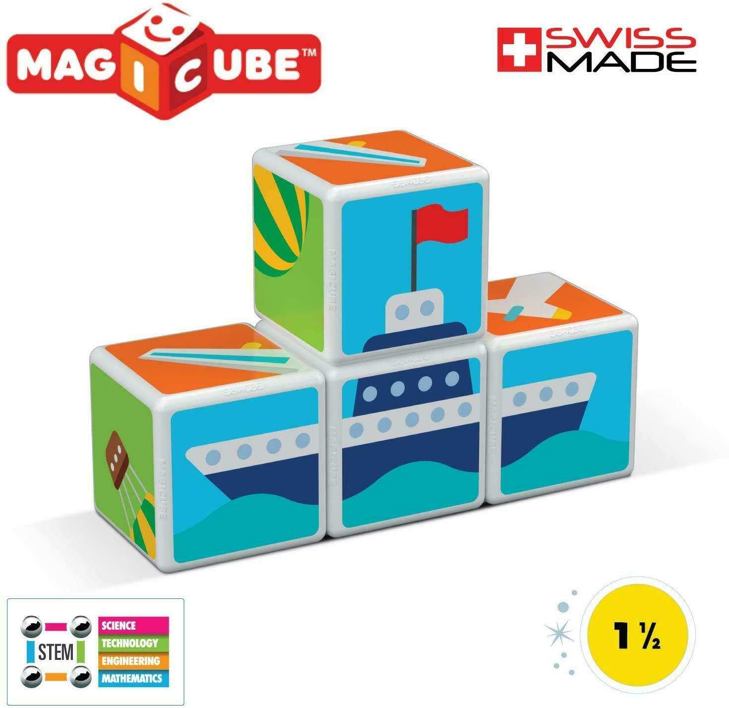 Geomag  Magicube #122 Cubos Magneticos Transporte 7 Pcs