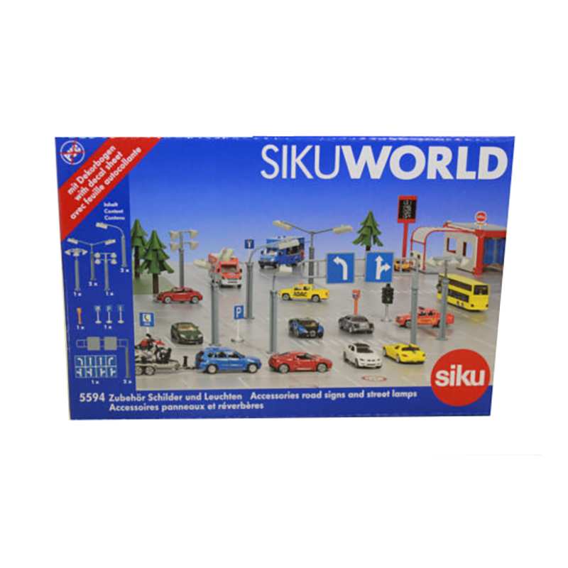 SIKU World 5594 Señales de tráfico y farolas