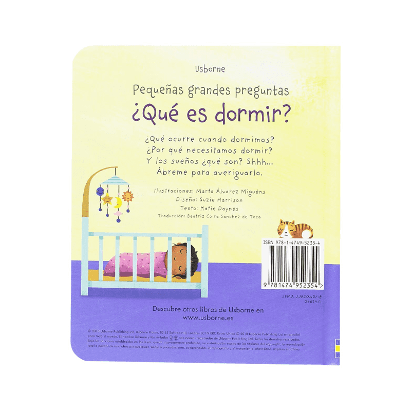 Libro Pequeñas Grandes Preguntas ¿Qué Es Dormir?