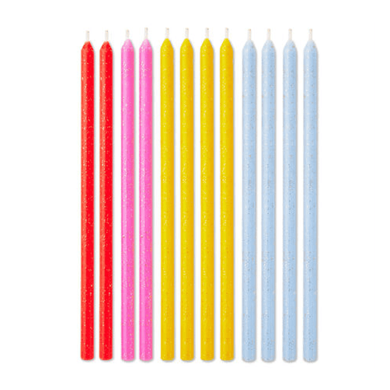 Hallmark  Hm-Vl-Mgld12H  Velas Para Cumpleaños 12Pc Glitter