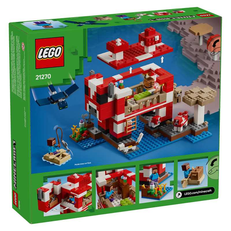 Lego Minecraft 21270 La Casa De Los Hongos