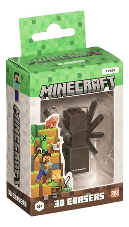 Mojang Minecraft Mc4012 Figuras 3D Erasers Pack X1 Surtido