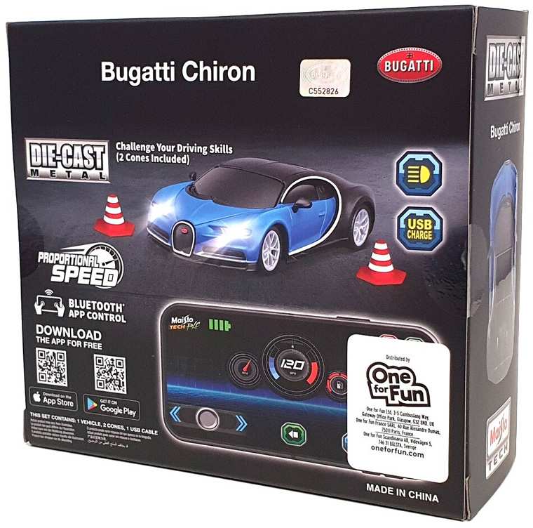 Maisto   Mini Bugatti Chiron A Control Remoto _ Escala 1:41