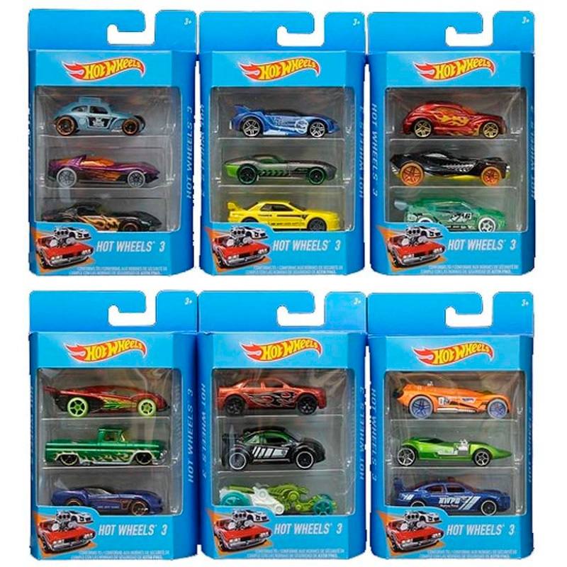 Mattel Hot Wheels K5904 Vehiculos 3 Pack