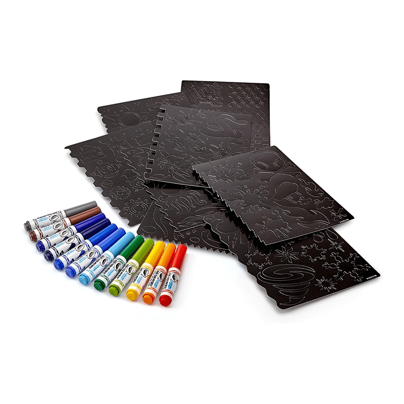 CRAYOLA AIR BRUSH STENCIL PACK 048735
