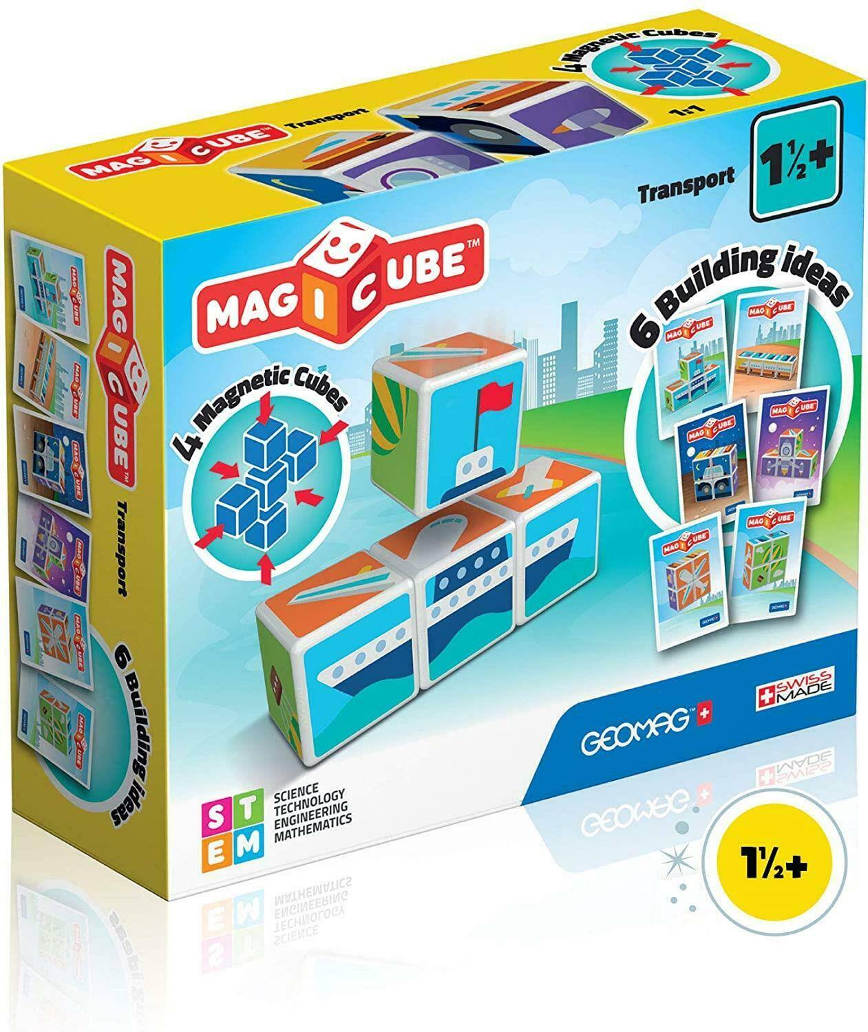 Geomag  Magicube #122 Cubos Magneticos Transporte 7 Pcs