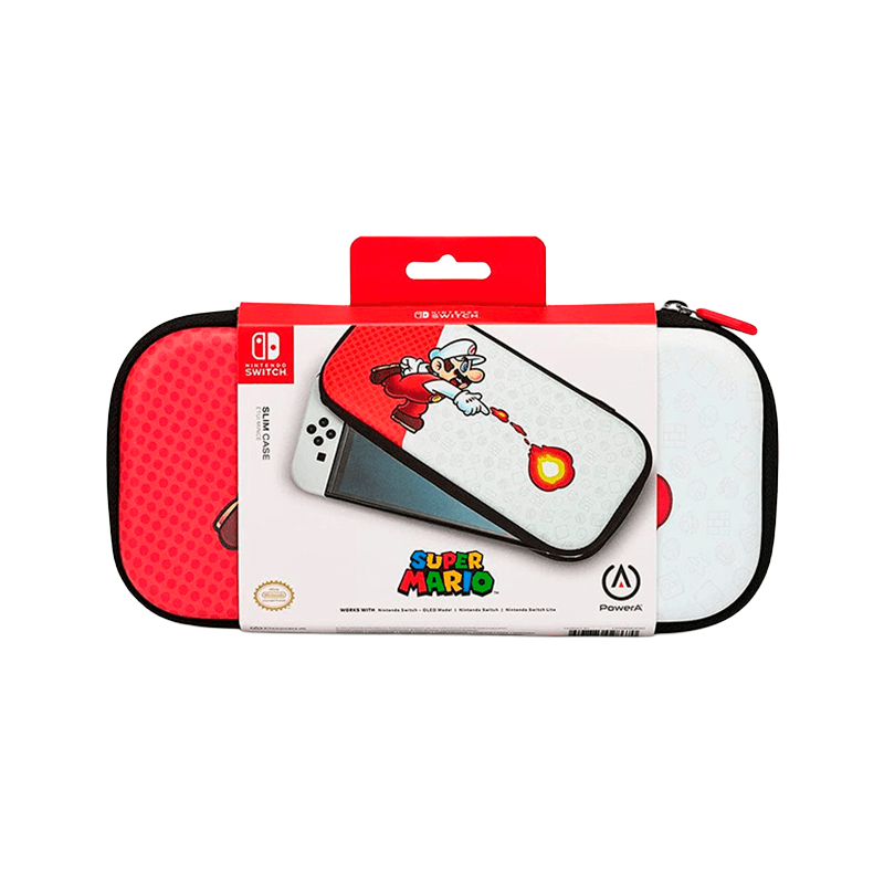 Estuche De Viaje Power Super Mario Speed Nintendo Switch Rojo (Red)