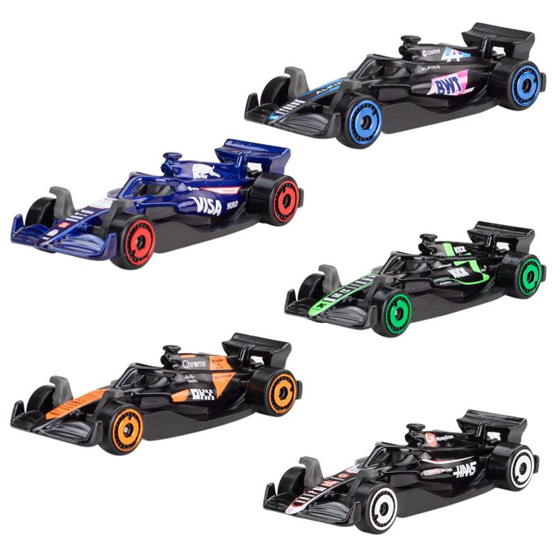 Mattel Hot Wheels Jgf58 Pack 5 Vehiculos Race Team