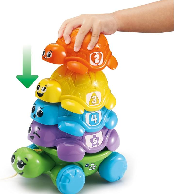 Vtech Baby 80-609322 Apilables De Colores Tortugas Arcoiris