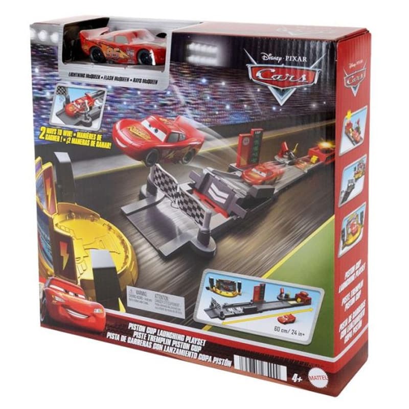 Mattel Cars Jdj02 Pista De Lanzamiento Copa Pistón