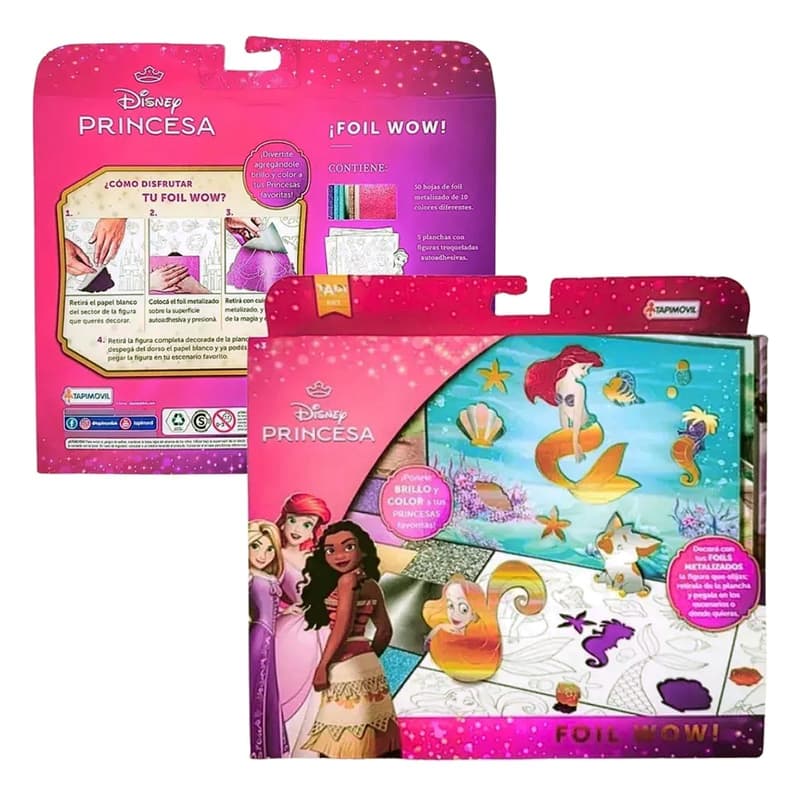 Tapimovil Disney Dju00690 Set Para Colorear Y Decorar Con Foil De Disney Princesas