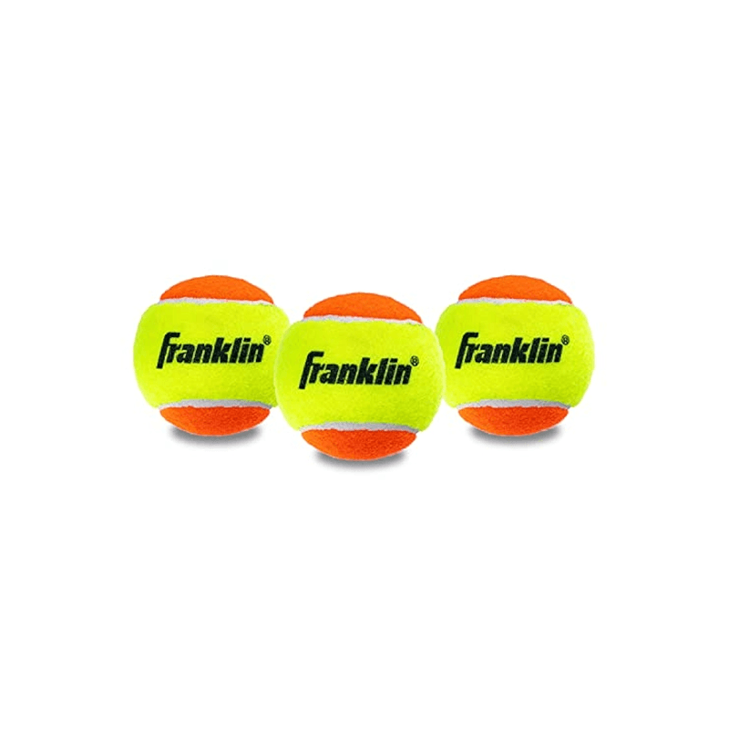 Franklin Sport  53966 Pelotas De Tenis Para Principiantes (Naranja) - Paquete De 3