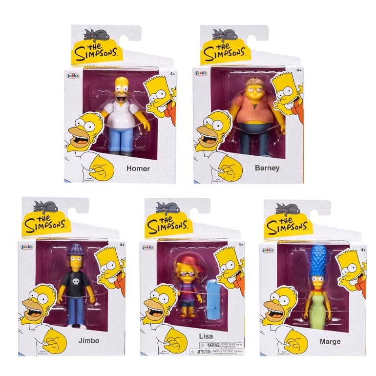 Jakks Pacific Los Simpsons 197524 Figuras Surtidas Ola 6 2.5 Pulgadas