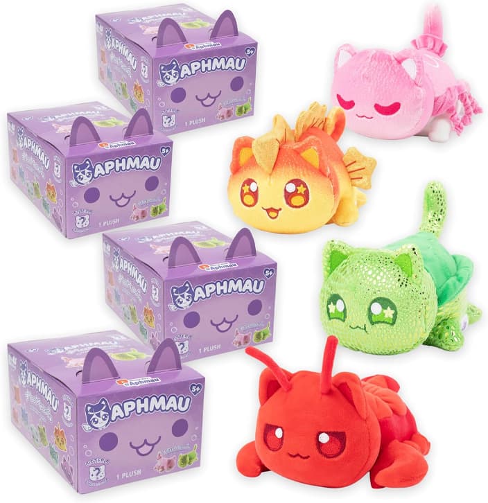 Bonkers Toys Aphamau 6025 Peluche Mini Sorpresa Aphmau 6 Pulgadas Bajo El Mar