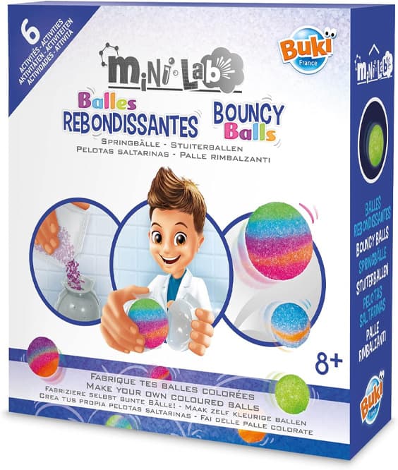 Buki France Mini Lab 3009 Pelotas Rebotadoras 6 Experimentos