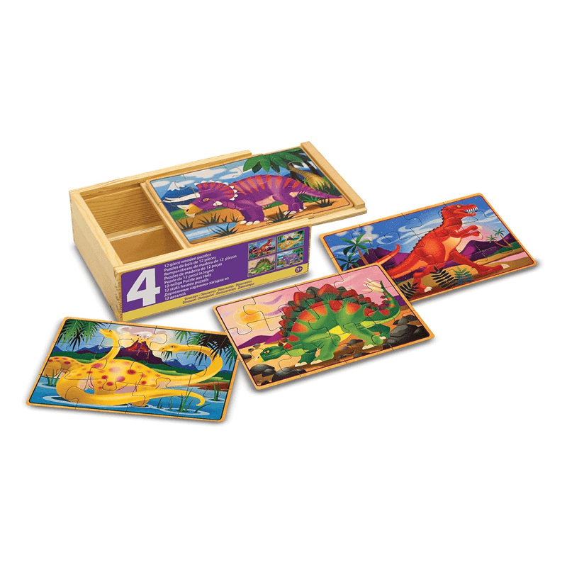 Melissa & Doug 13791 Rompecabeza Dinosaurs 4 In 1